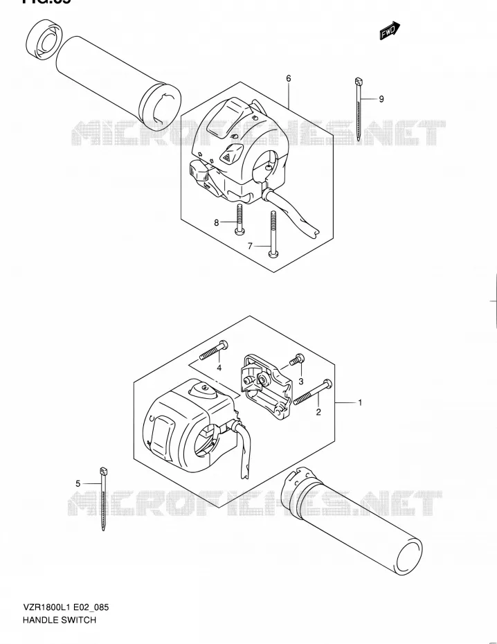COMMODOS (VZR1800L1 E19) Suzuki MOTO 1800 INTRUDER 2012  VZR1800UFL1(E19)