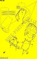 SUPPORT   CARENAGES DE PHARE (VZR1800ZL4 E02) pour Suzuki INTRUDER 1800 2014