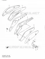 SUPPORT ARRIERE (VZR1800ZL1 E02) pour Suzuki INTRUDER 1800 2011