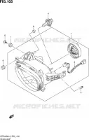 PHARE (VZR1800UFL3 E19) pour Suzuki INTRUDER 1800 2013