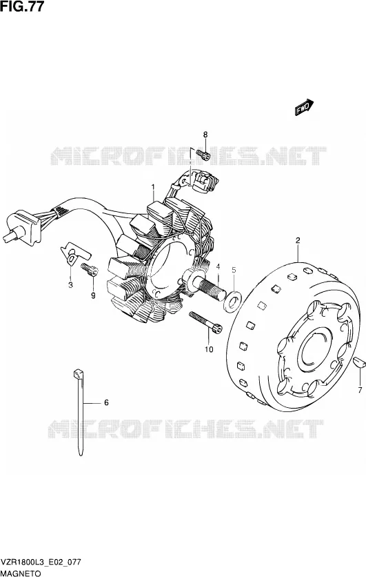 ALLUMAGE ROTOR - STATOR Suzuki MOTO 1800 INTRUDER 2013  VZR1800Z L3 (E02)