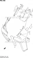 COUVERCLES DE CADRE AVANT (VZR1800ZL3 E02) pour Suzuki INTRUDER 1800 2013
