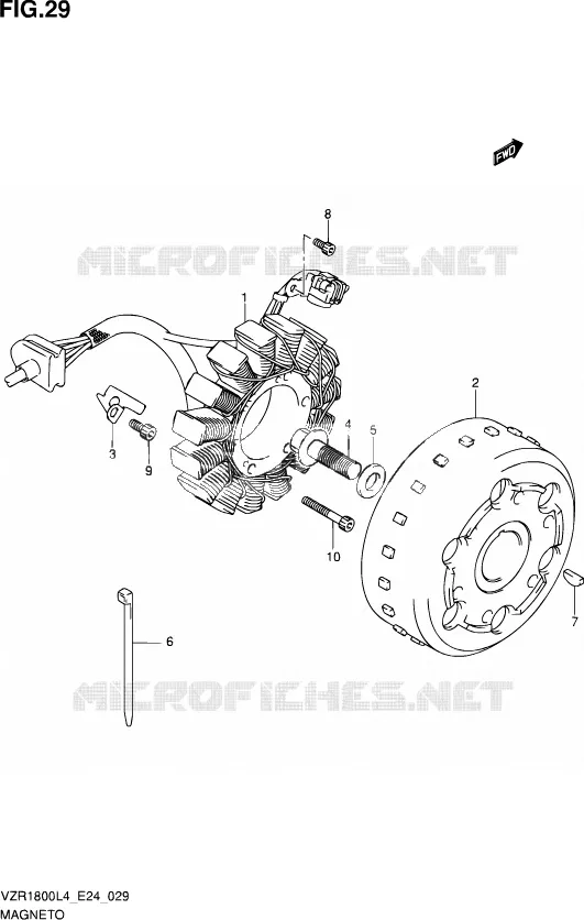 ALLUMAGE ROTOR - STATOR Suzuki MOTO 1800 INTRUDER 2014  VZR1800Z L4 (E24)