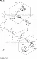 CLIGNOTANTS (VZR1800L2 E51) pour Suzuki INTRUDER 1800 2012