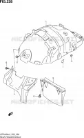 SUPPORT GARDE BOUE ARRIERE pour Suzuki INTRUDER 1800 2013