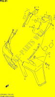 COUVERCLES DE CADRE AVANT (VZR1800ZUFL4 E19) pour Suzuki INTRUDER 1800 2015