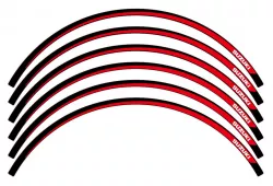 DEMI LISERE DE JANTE ROUGE  1R